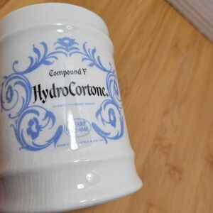 Vintage Merck Sharp and Dohme Apothecary Container Compound F HydroCortone